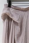 Marc Le Bihan irregular wrinkled silk skirt series 2503 deadwood rose